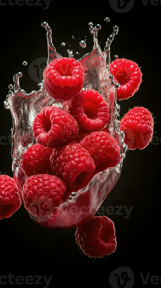 AI Generative a photo of raspberry