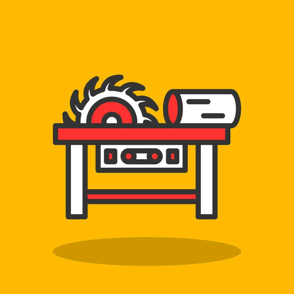 Sawmill Vector Icon Design