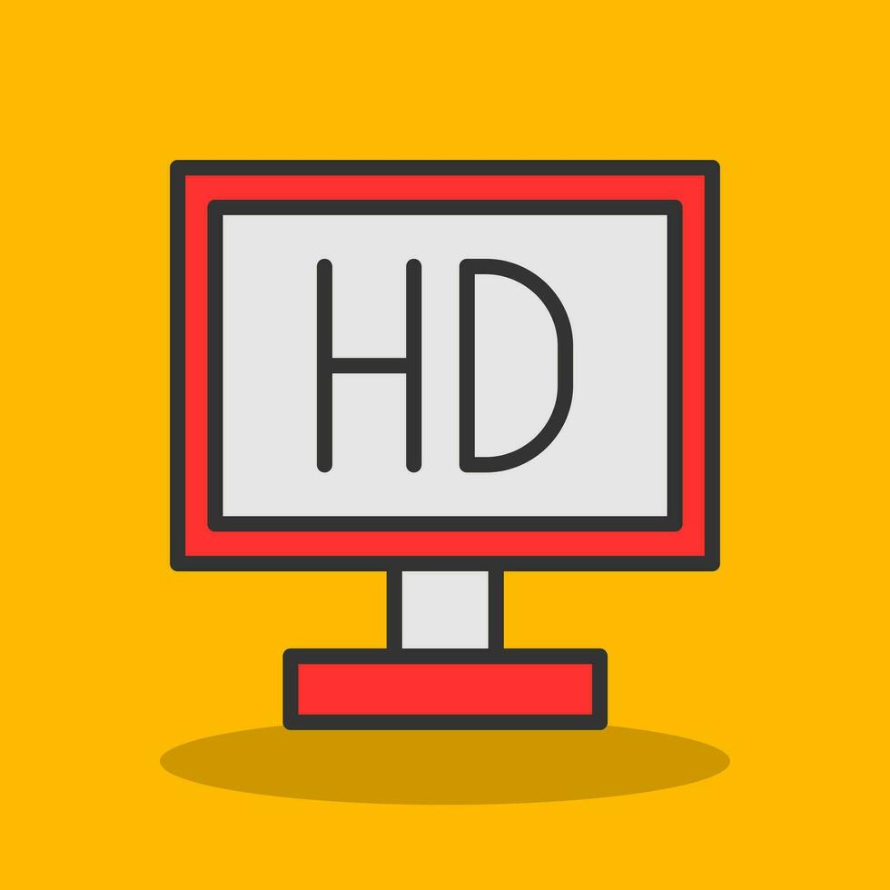 Video display Vector Icon Design