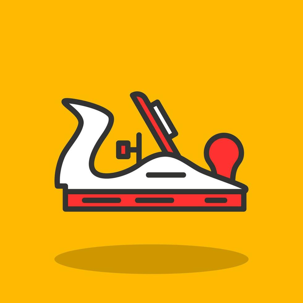 Wood plane Vector Icon Design