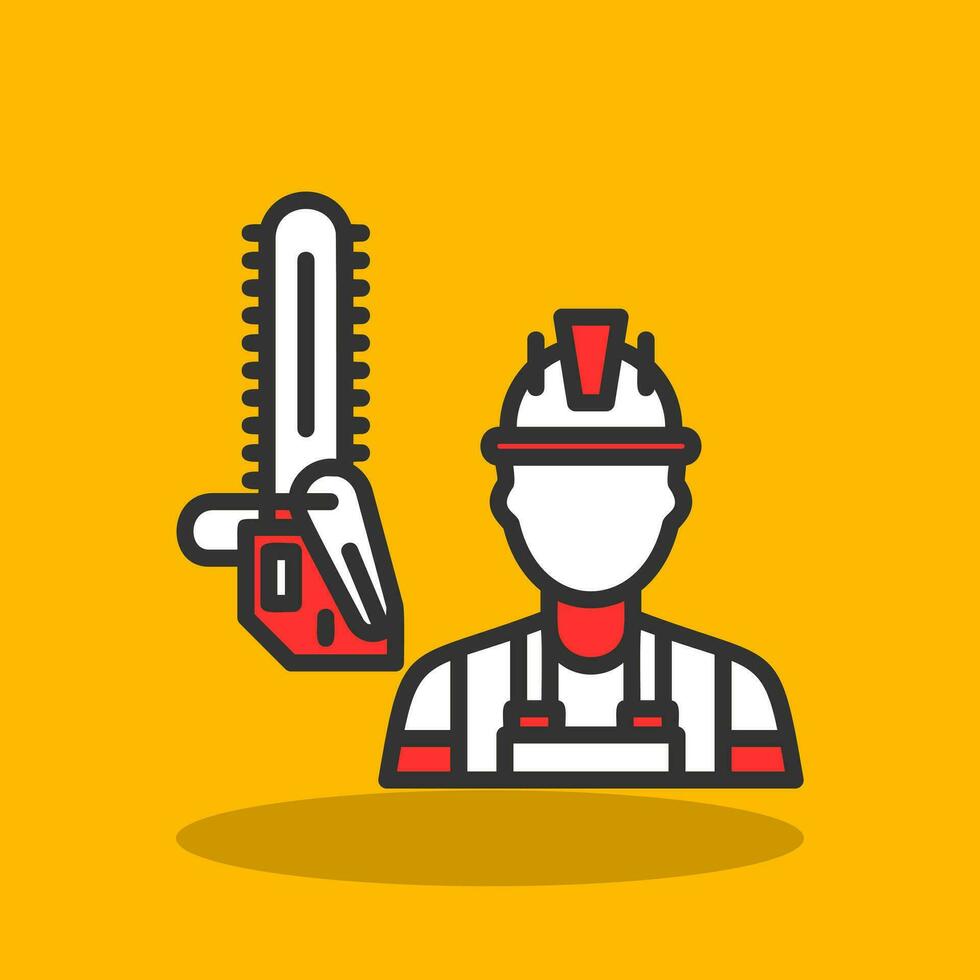 Lumberjack Vector Icon Design