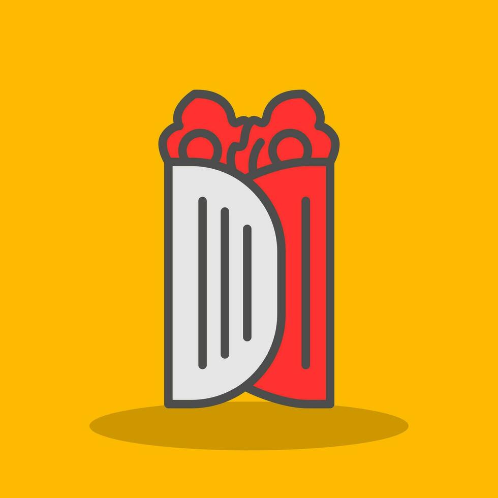 Caesar Wrap Vector Icon Design