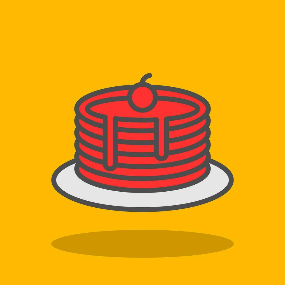 Pancakes Vector Icon Design