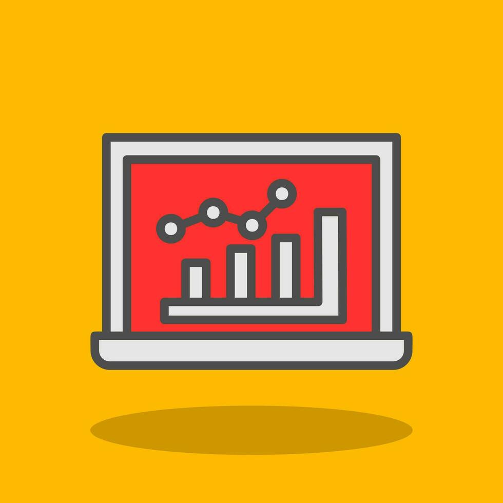 Bar Chart Vector Icon Design