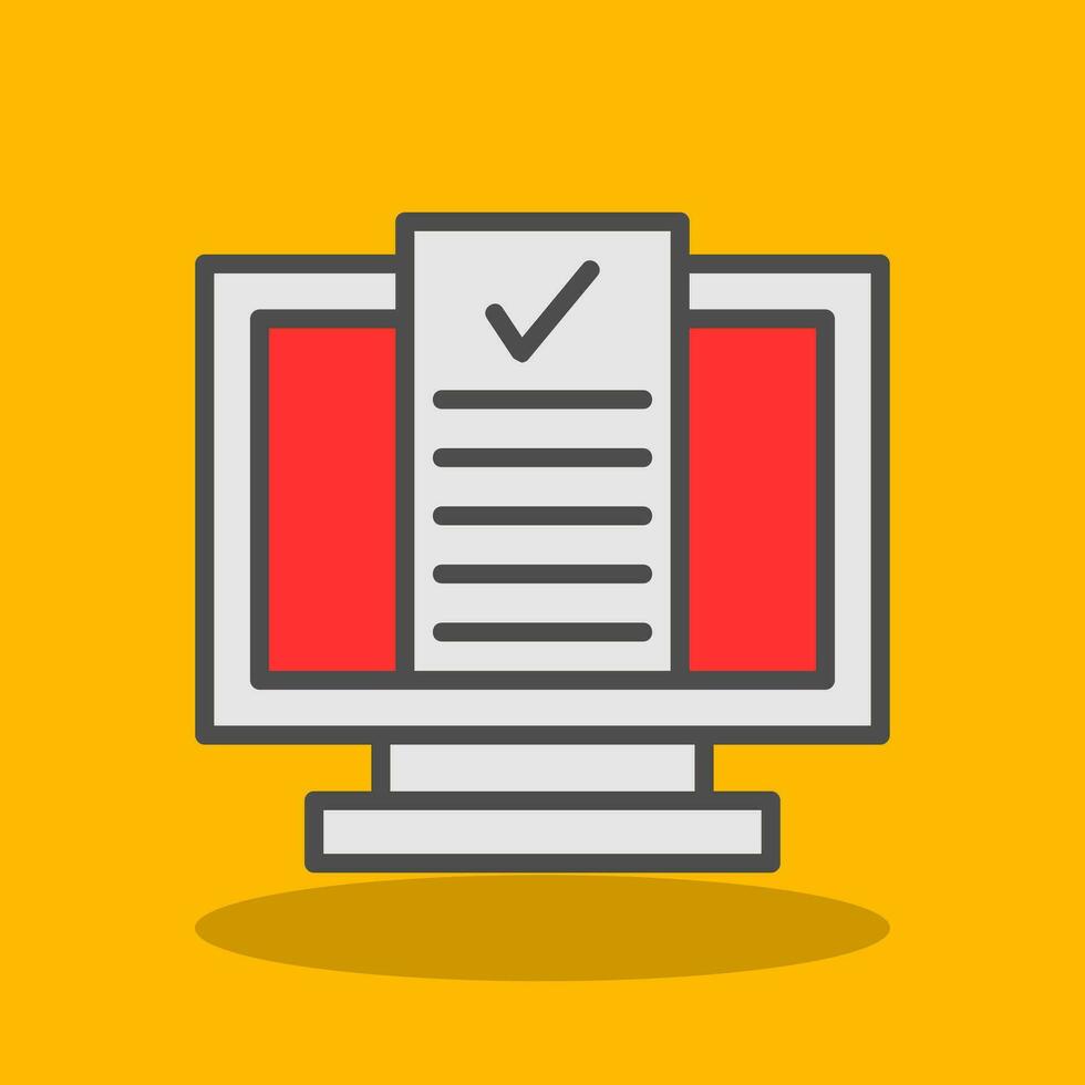Desktop Computer Vector Icon Design