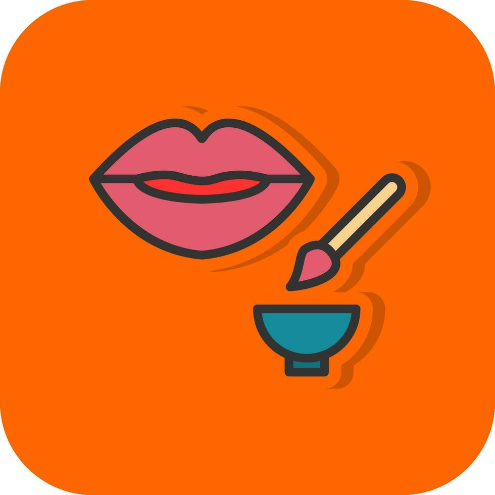 Lip Exfoliator Vector Icon Design