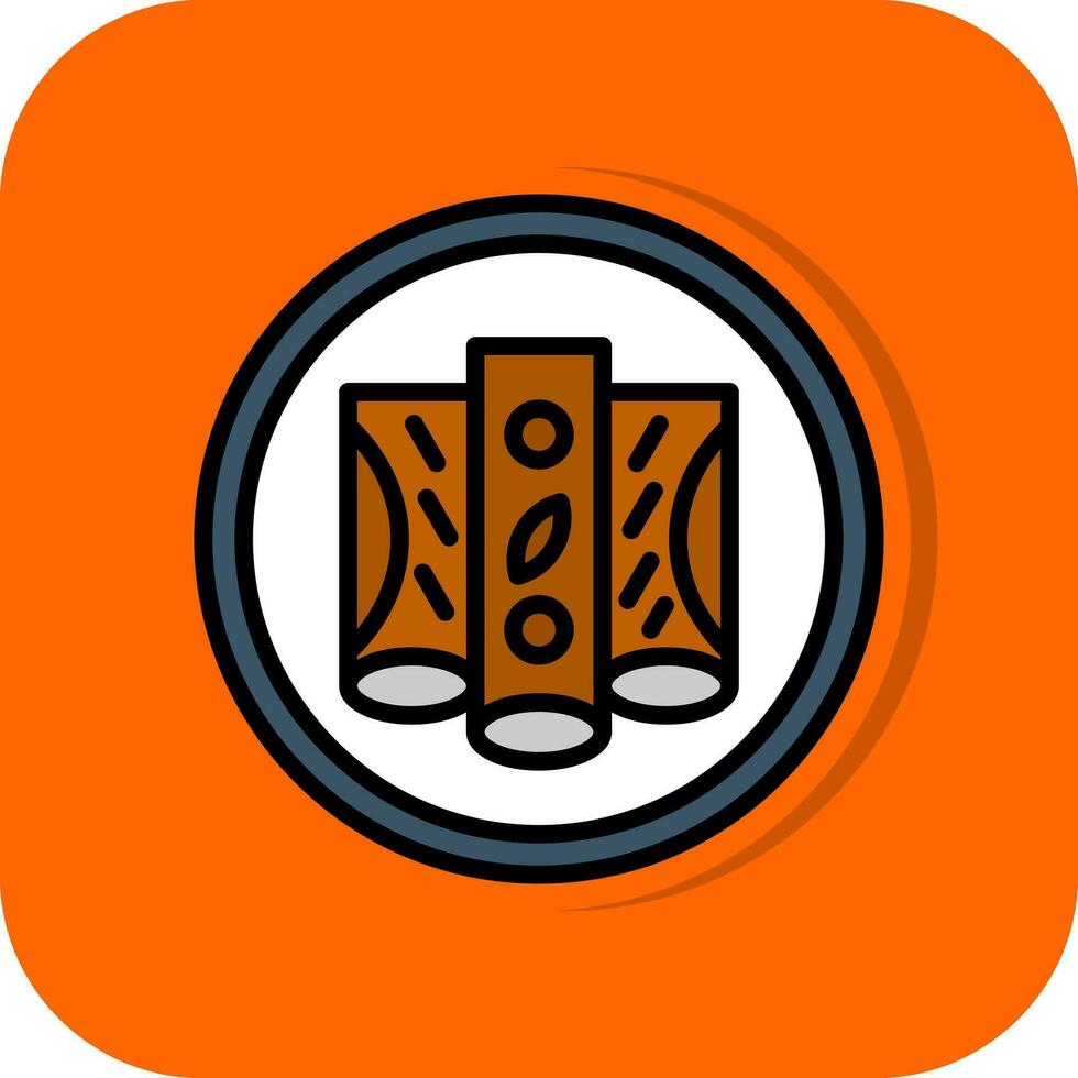 Chicken Enchiladas Vector Icon Design