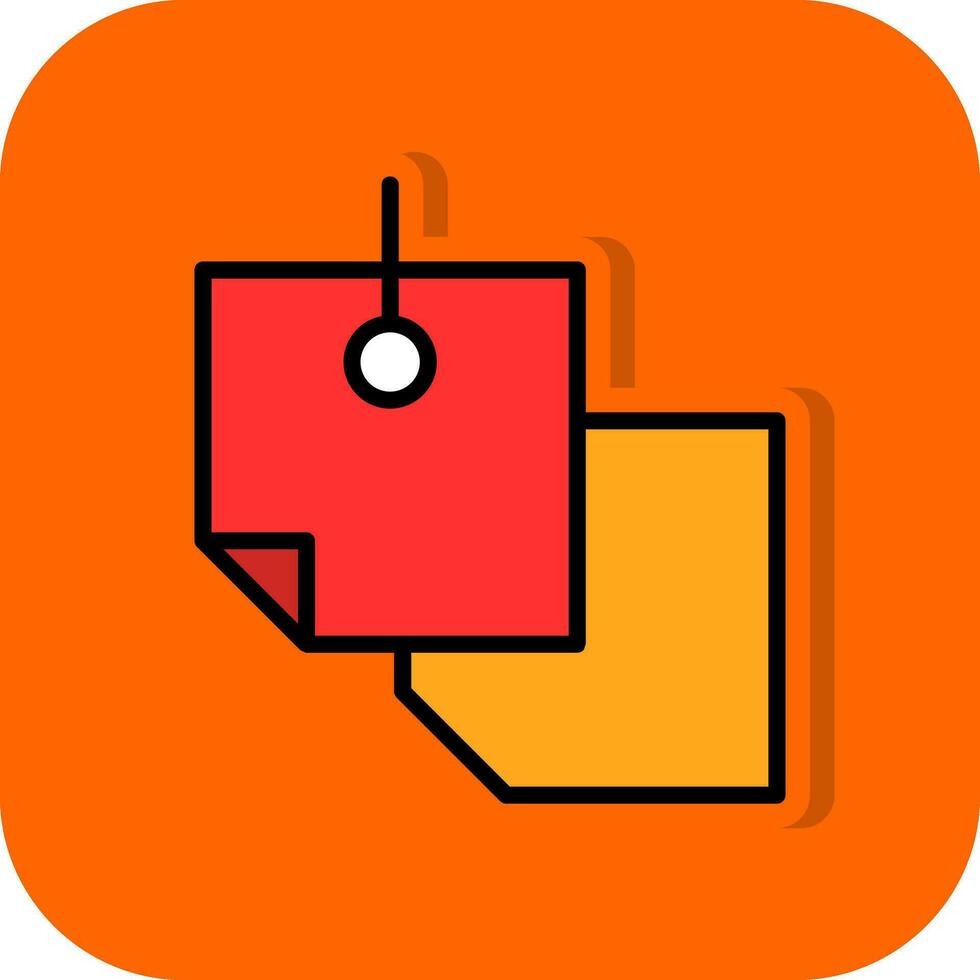 Sticky Notes Vector Icon Design