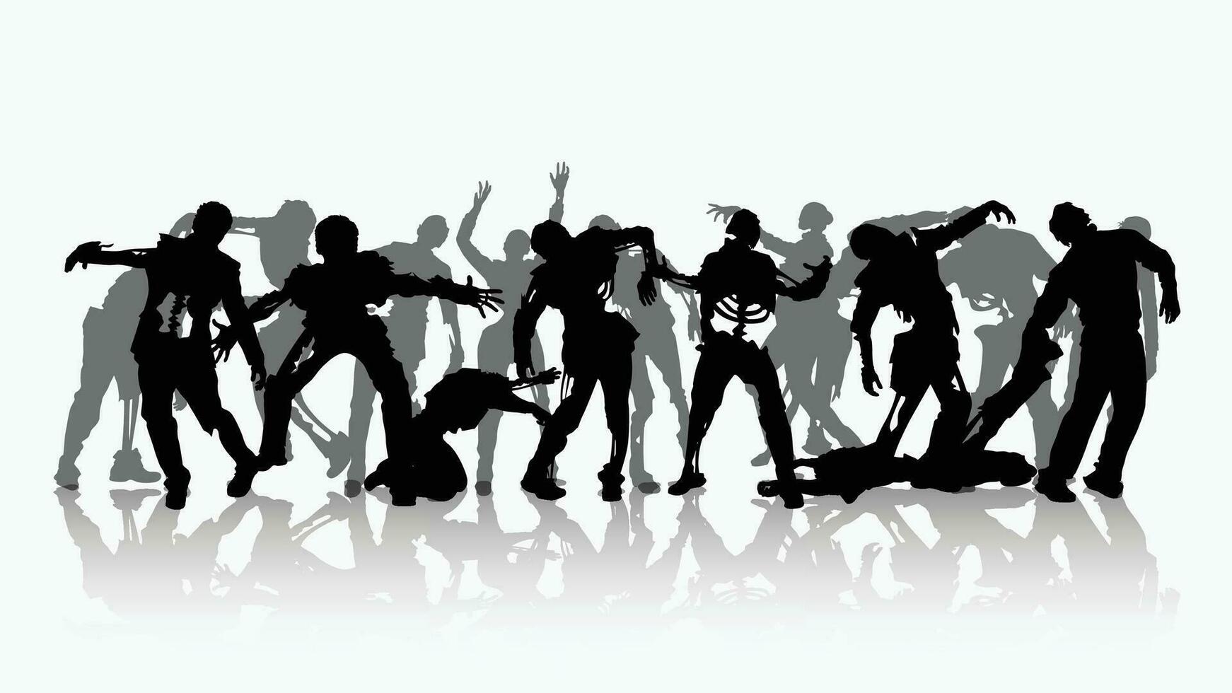 zombie crowd 400 vector