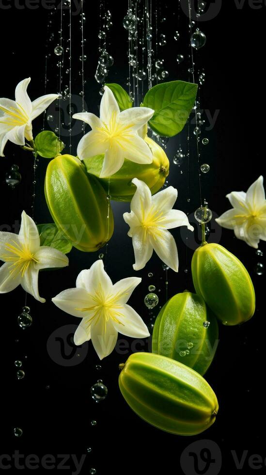 AI Generative a photo of starfruit