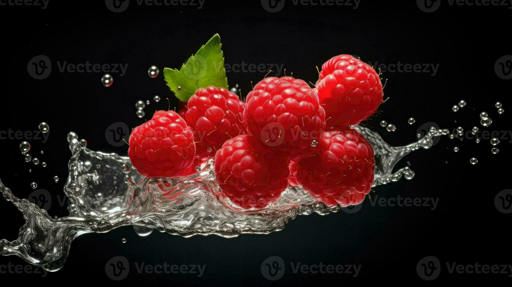 AI Generative a photo of raspberry