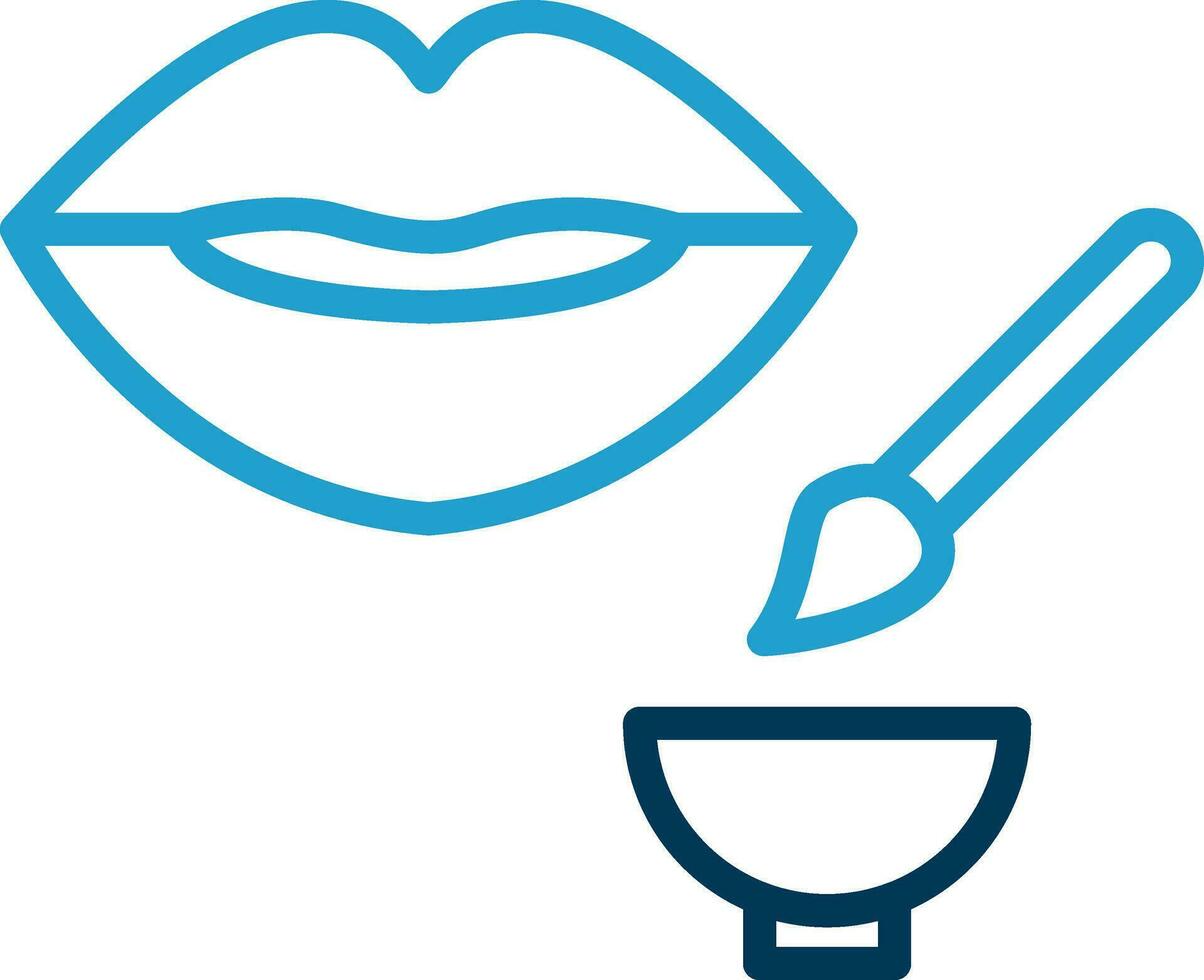 Lip Exfoliator Vector Icon Design