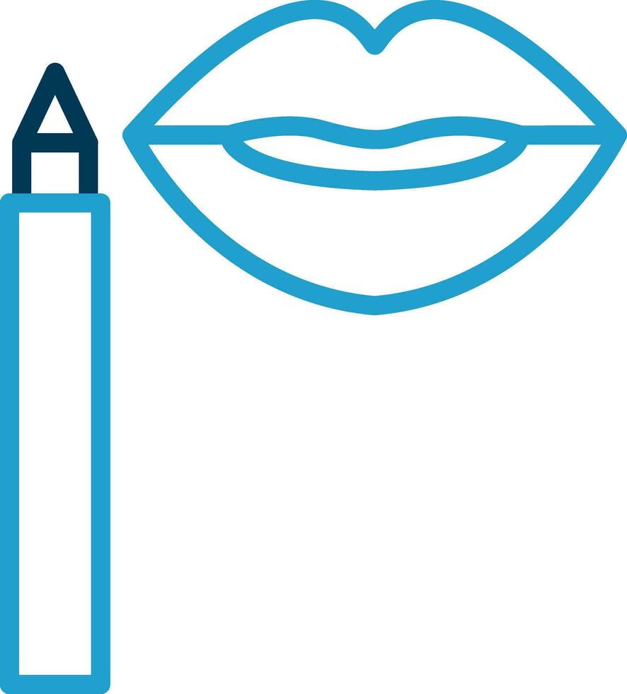 Lip Stain Vector Icon Design
