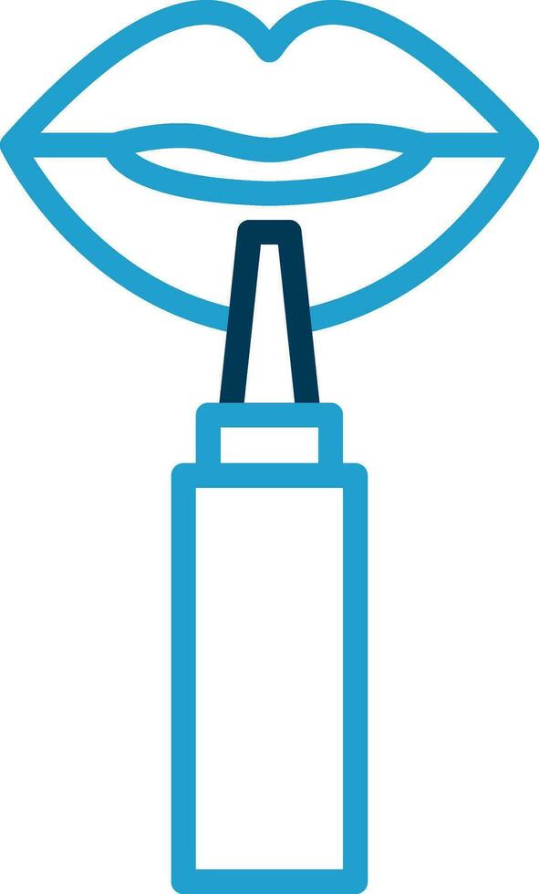 Lip Liner Vector Icon Design