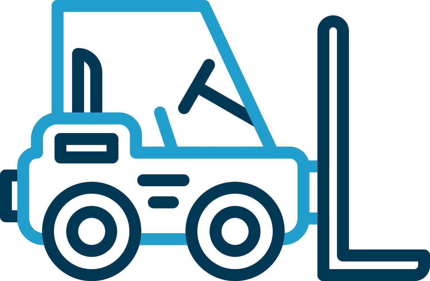 Forklift Vector Icon Design