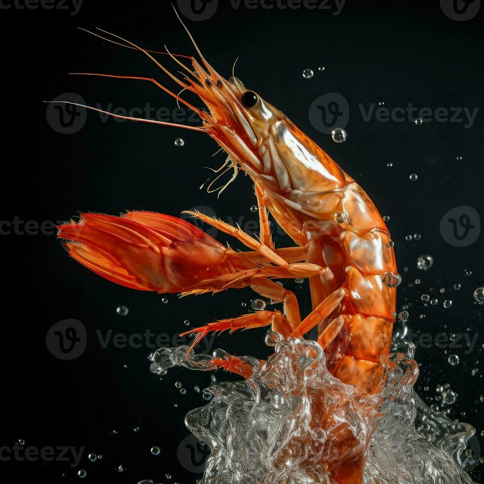 AI Generative a photo of shrimp