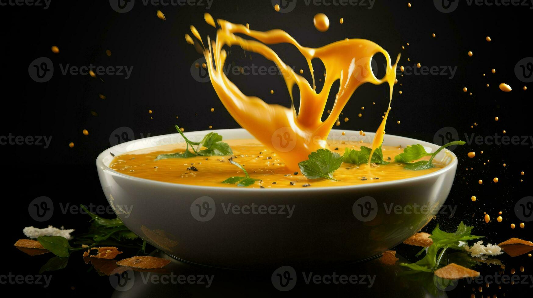 AI Generative a photo of soup