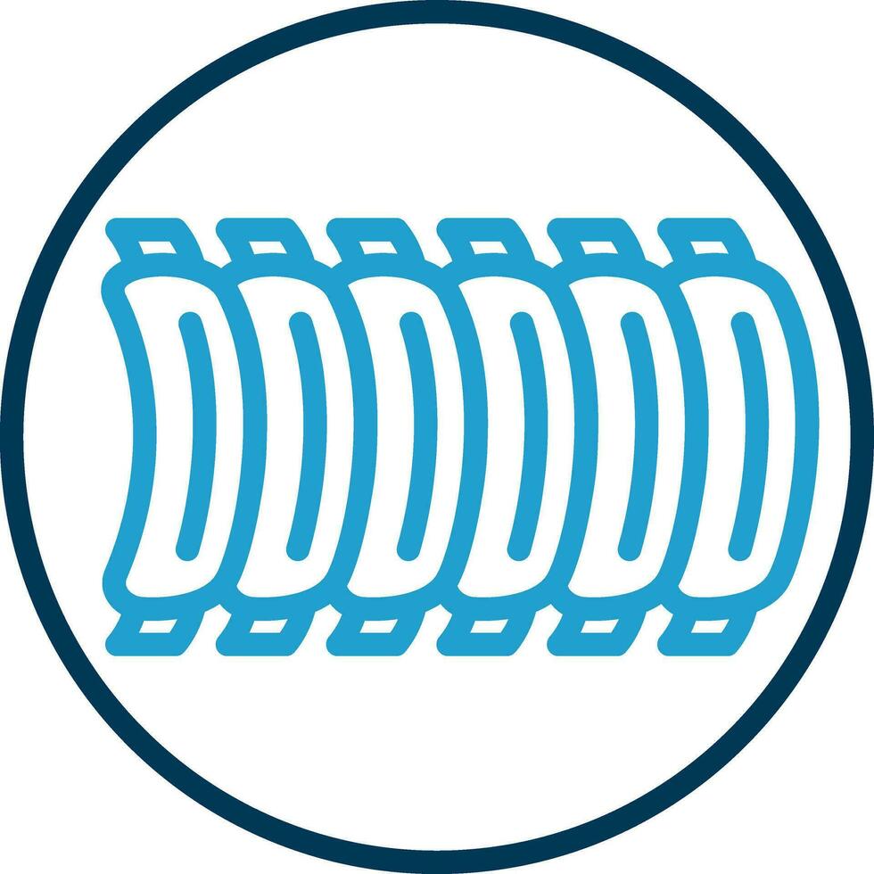 BBQ Ribs Vector Icon Design