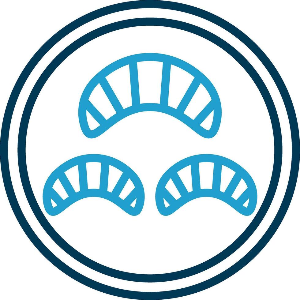 Croissant Vector Icon Design