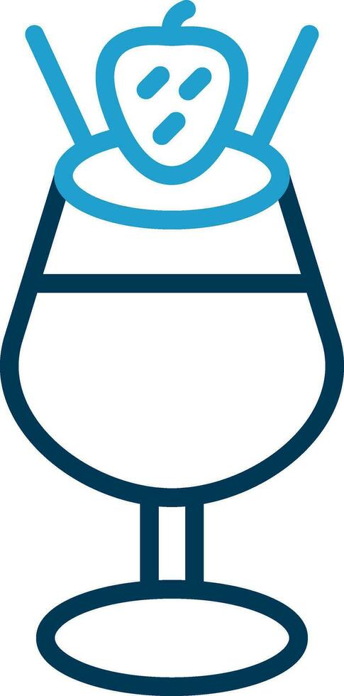 Chocolate Mousse Vector Icon Design