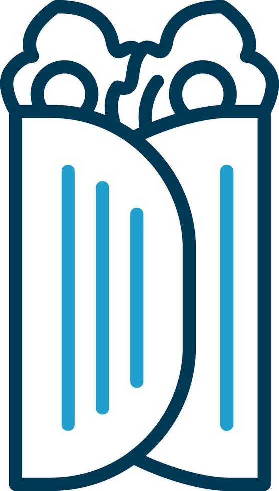 Caesar Wrap Vector Icon Design