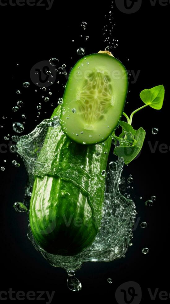 AI Generative a photo of cucumber
