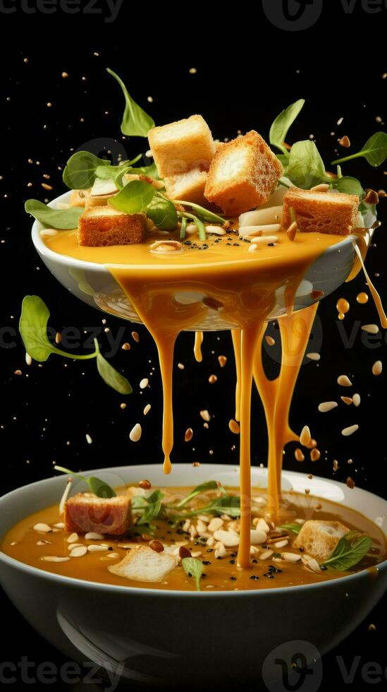 AI Generative a photo of soup