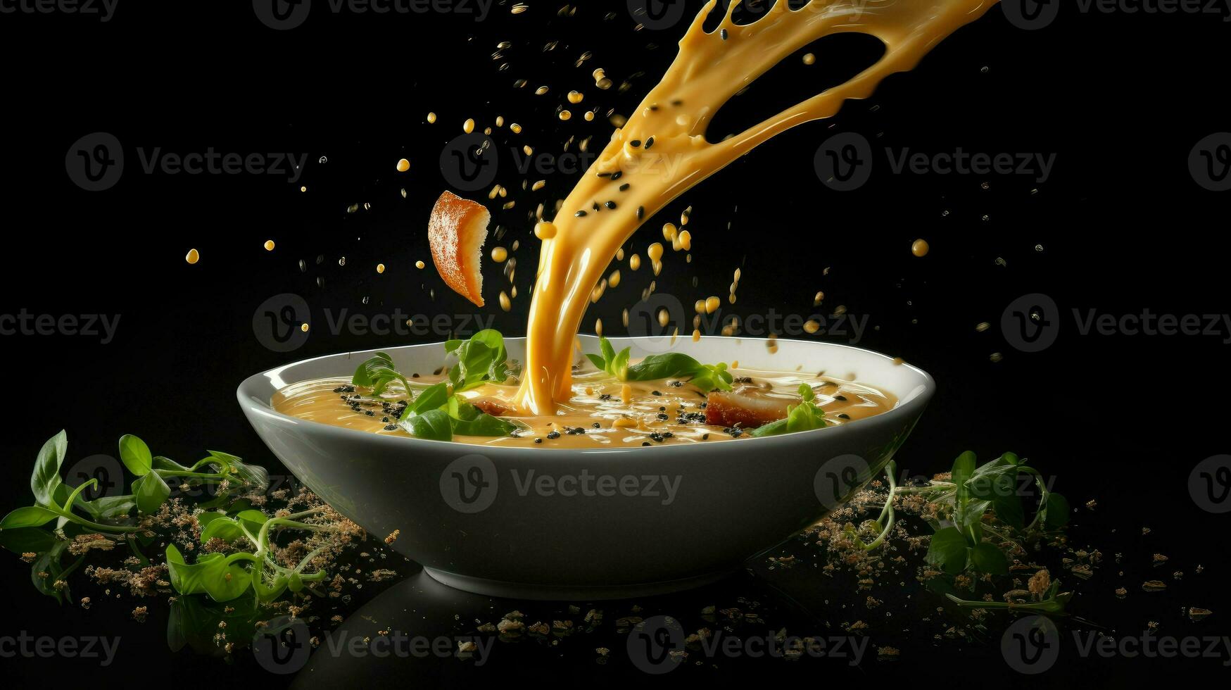 AI Generative a photo of soup