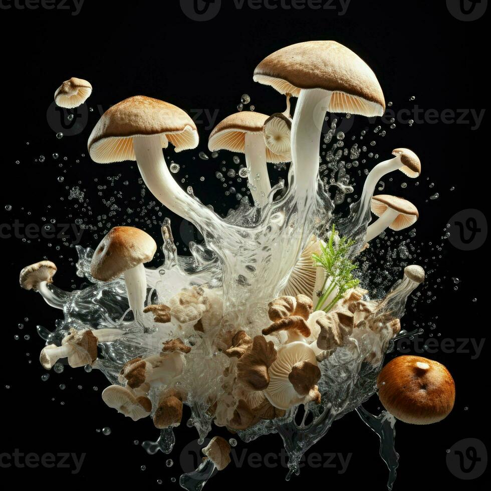 AI Generative a photo of mushrooms