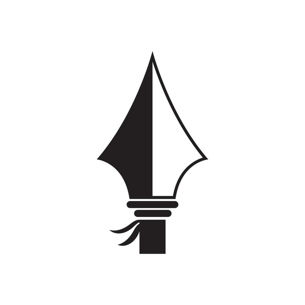 plantilla de diseño de vector de logotipo de lanza