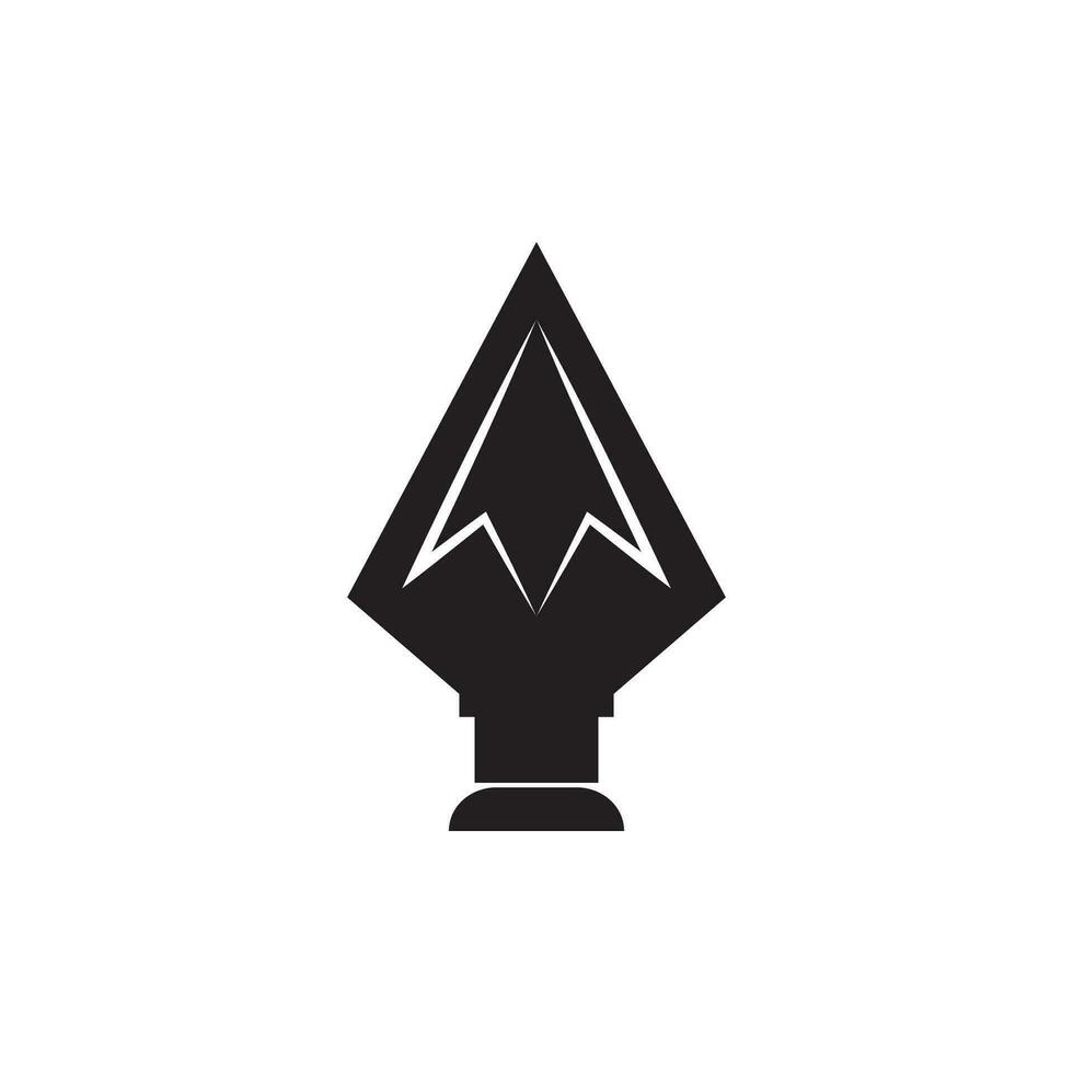Spear logo vector design template