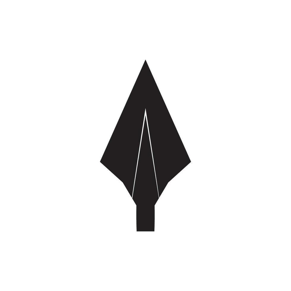 Spear logo vector design template