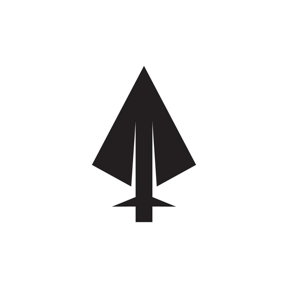 Spear logo vector design template