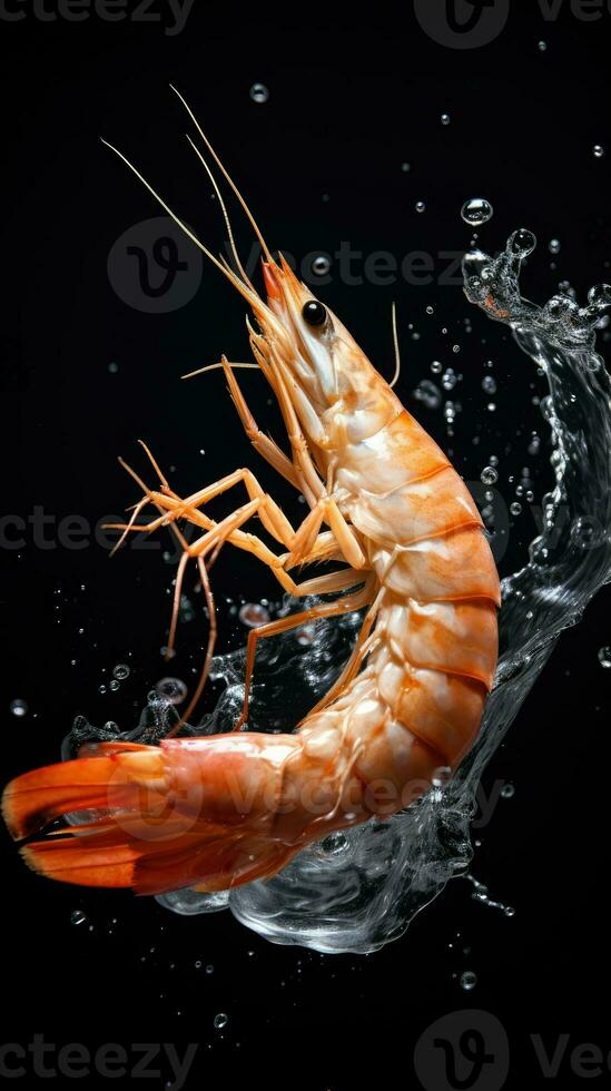 AI Generative a photo of shrimp