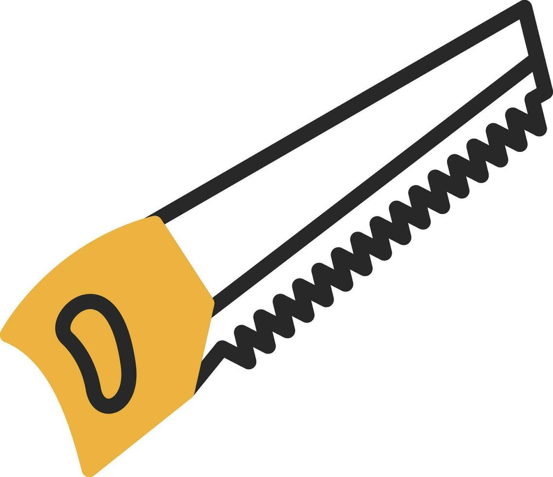 Hand saw Vector Icon Design