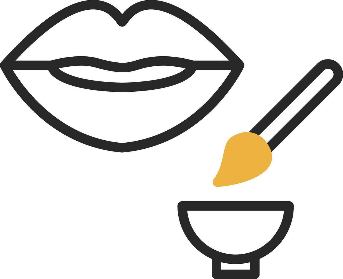 Lip Exfoliator Vector Icon Design