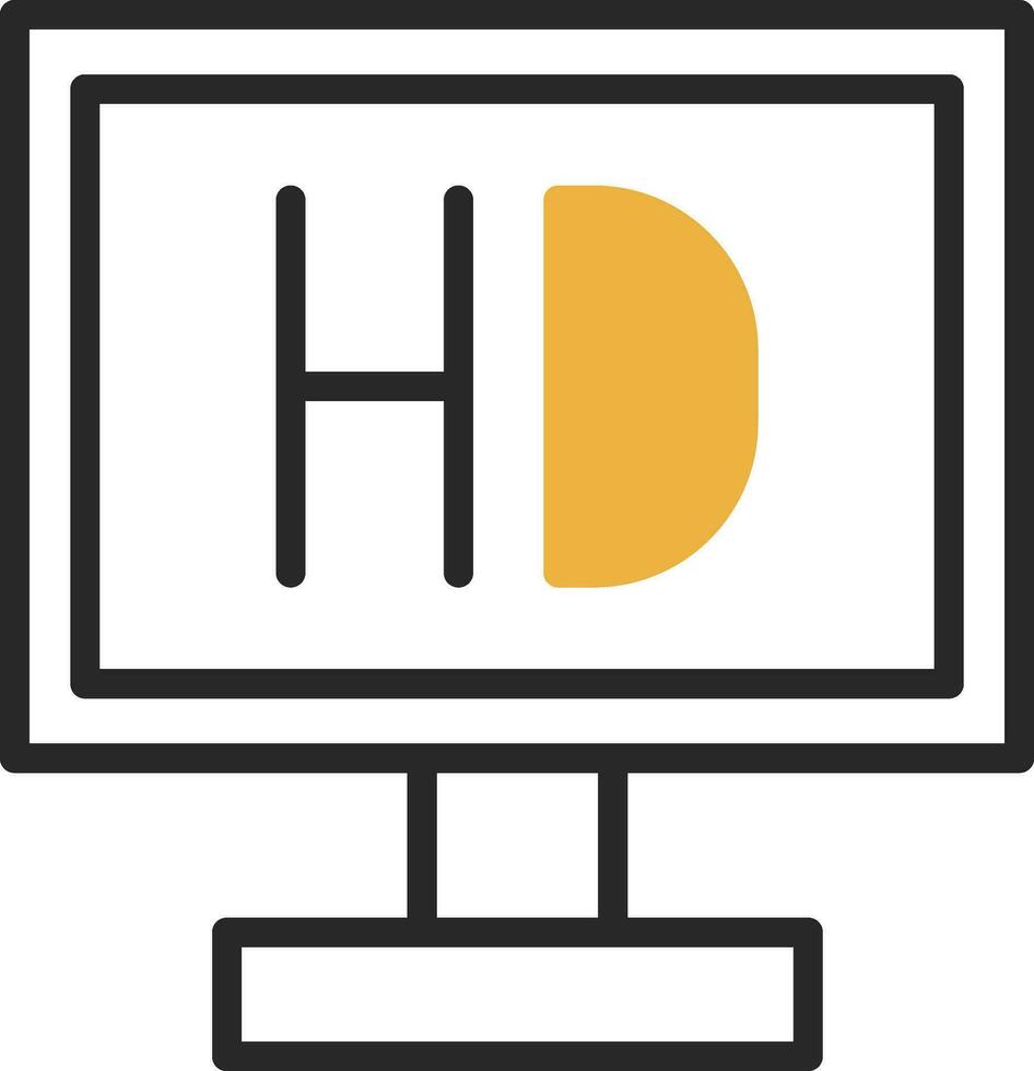 Video display Vector Icon Design