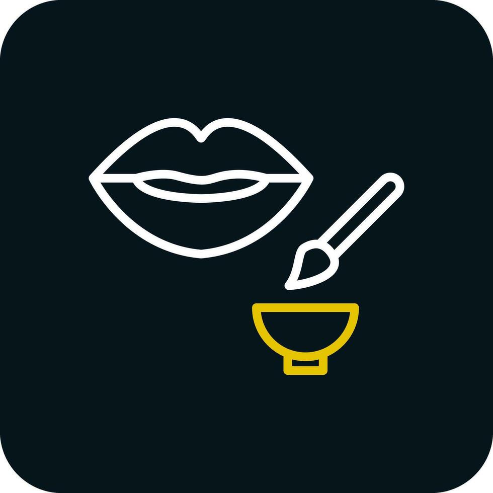 Lip Exfoliator Vector Icon Design