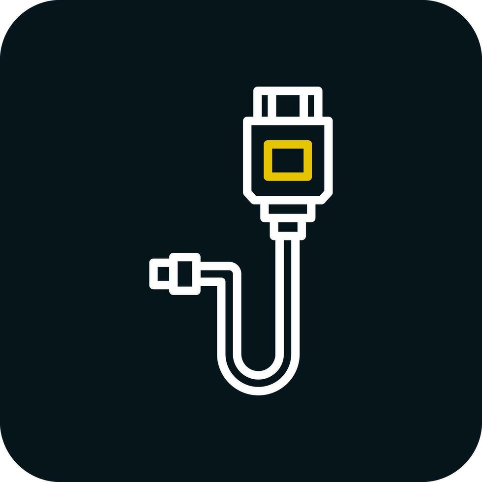 Hdmi cable Vector Icon Design