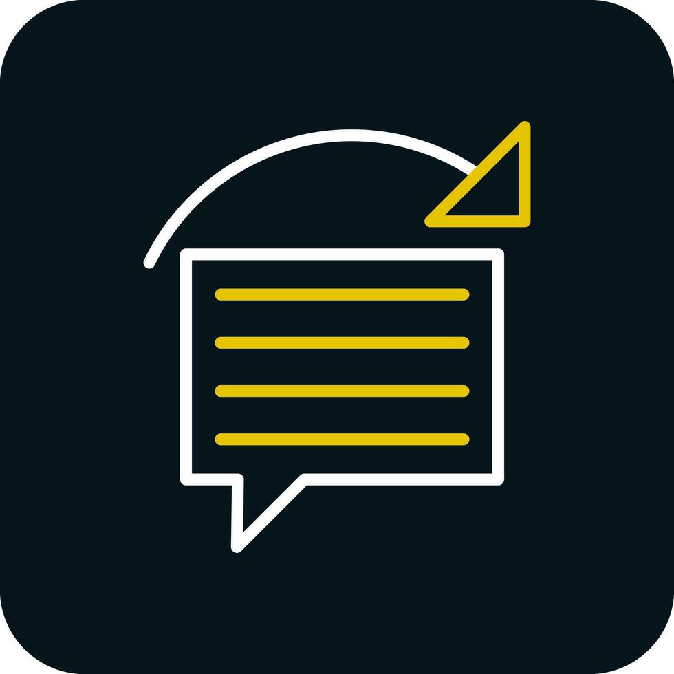 Reply Vector Icon Design