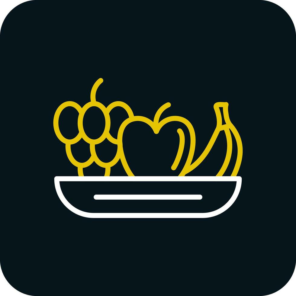 Fruta ensalada vector icono diseño