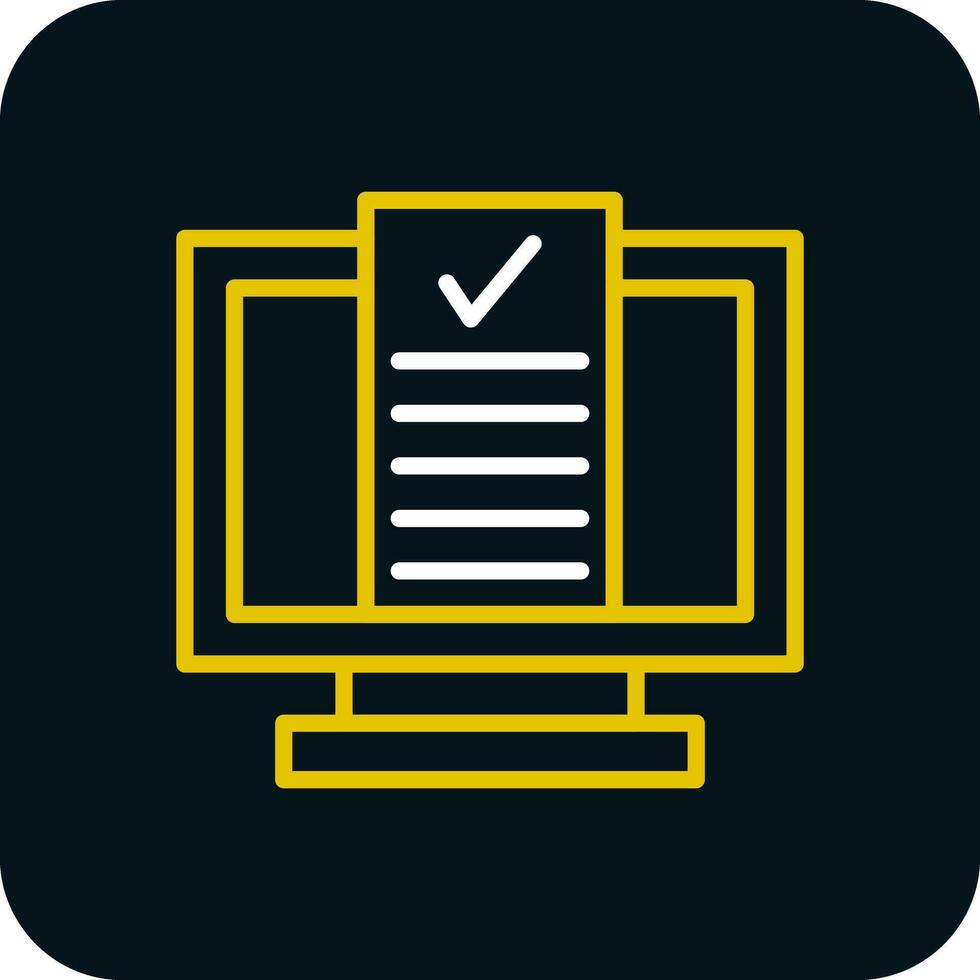 Desktop Computer Vector Icon Design