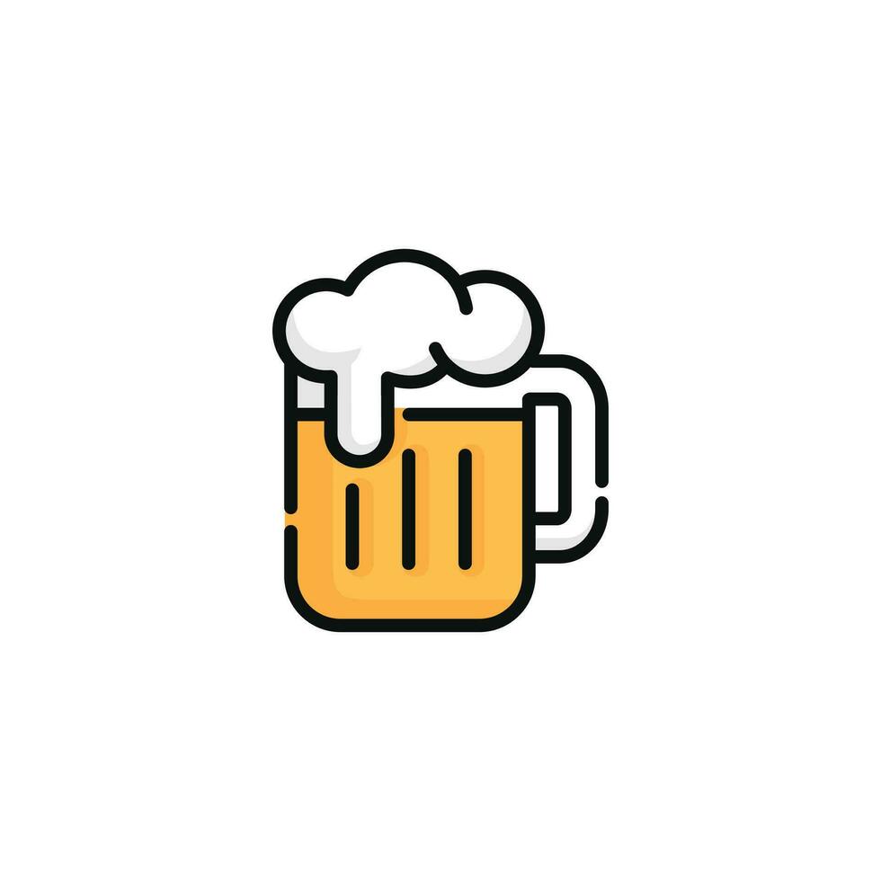 Beer vector illustration isolated on white background. Beer icon