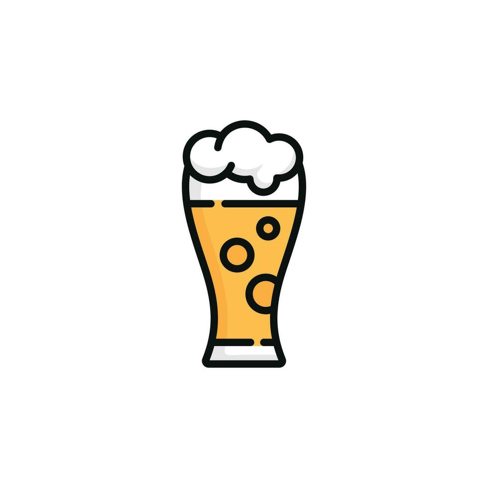 Beer vector illustration isolated on white background. Beer icon