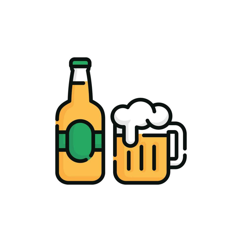 cerveza vector ilustración aislado en blanco antecedentes. cerveza icono