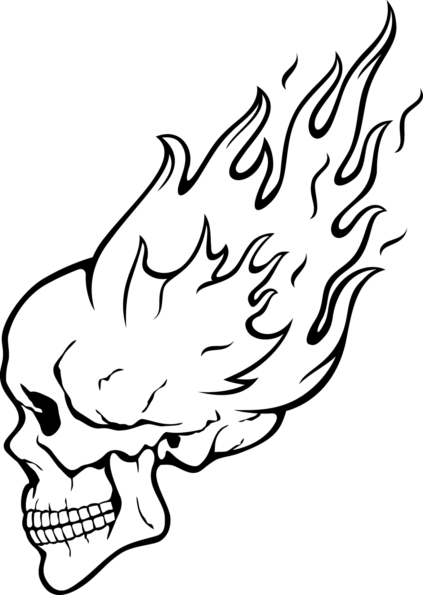 Flaming Human Skull PNG Illustration 30933585 PNG