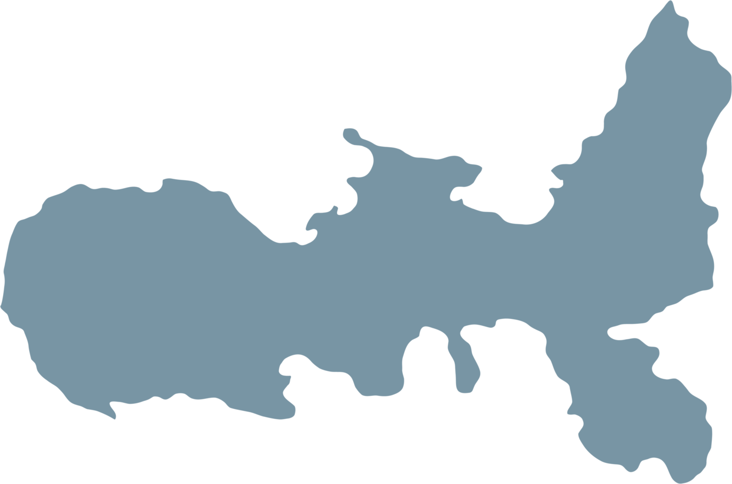 rabisco à mão livre desenhando do Elba ilha mapa. png