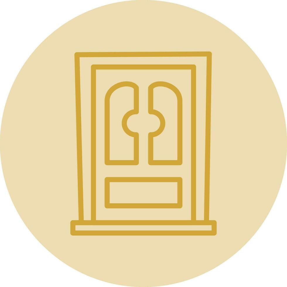 diseño de icono de vector de puerta