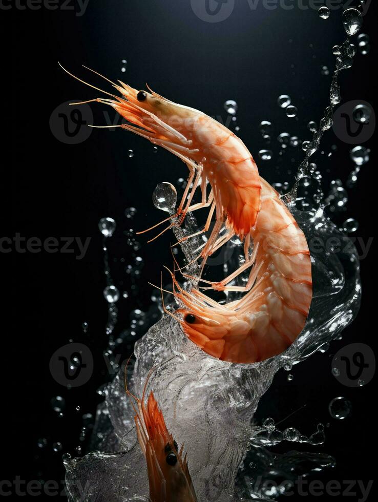 AI Generative a photo of shrimp