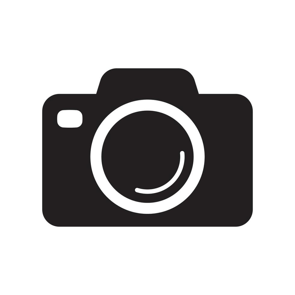 Photo camera icon, vector sign.